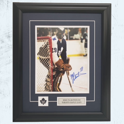 Framed: 12x15 Mike Palmateer Toronto Maple Leafs Signed Image (3)