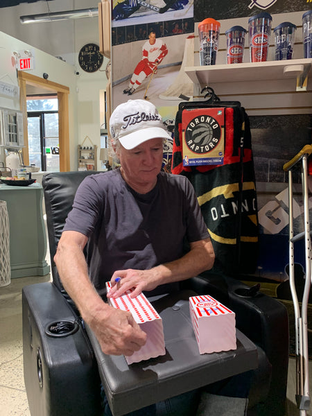 Autographed "Popcorn Kid" Popcorn Container