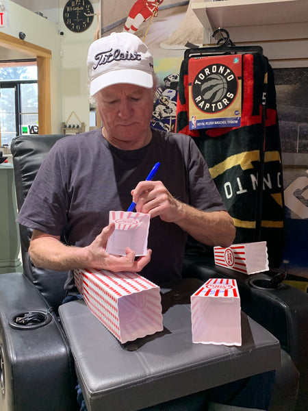 Autographed "Popcorn Kid" Popcorn Container