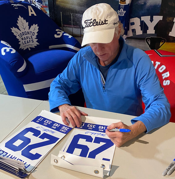 Mike Palmateer Autographed 8" x 15" Toronto Maple Leafs White Banner