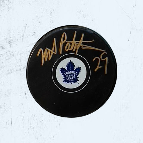 Mike Palmateer Autographed Puck in Gold