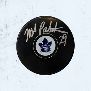 Mike Palmateer Autographed Puck in Silver