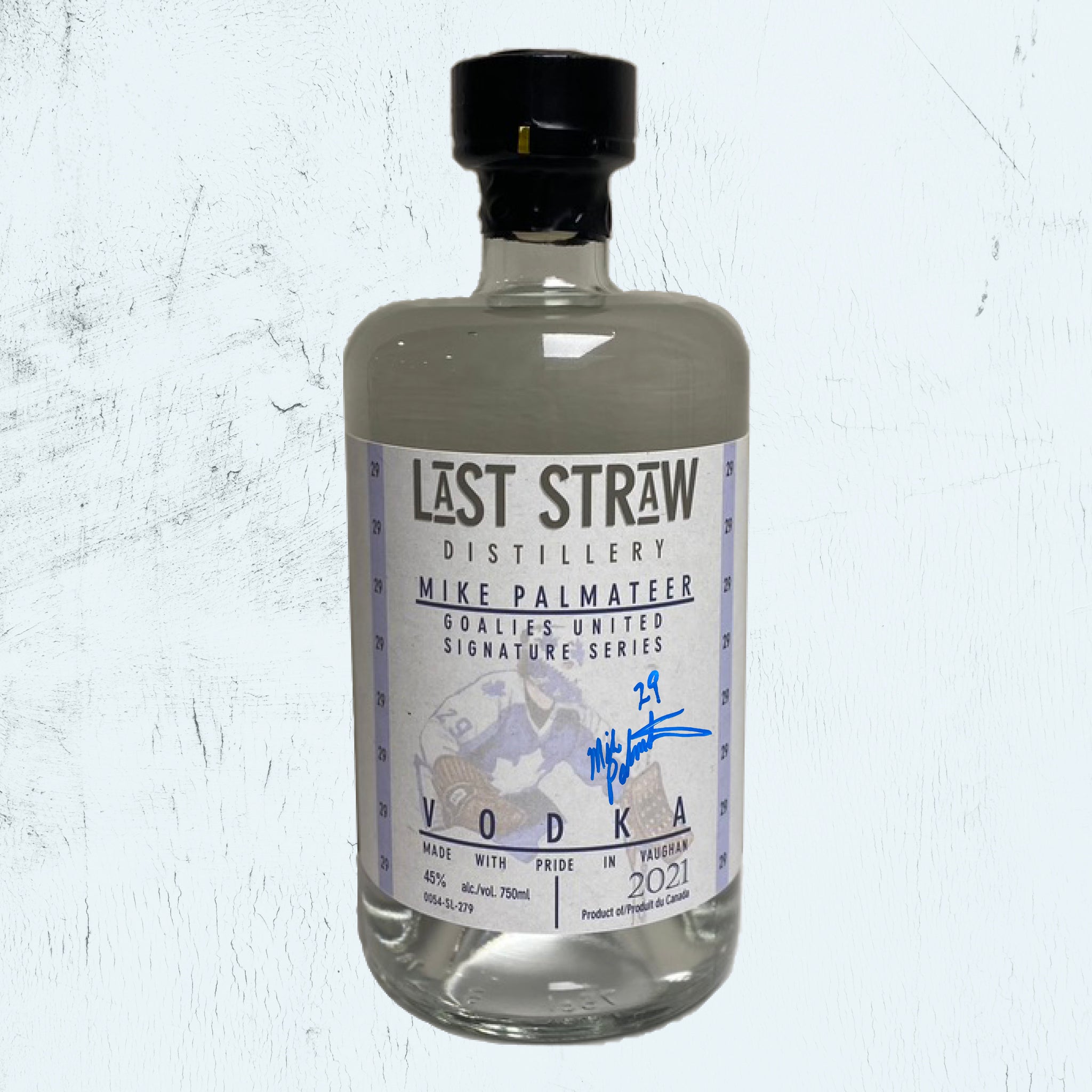 Last Straw Distillery X Mike Palmateer Goalies United Signed Vodka